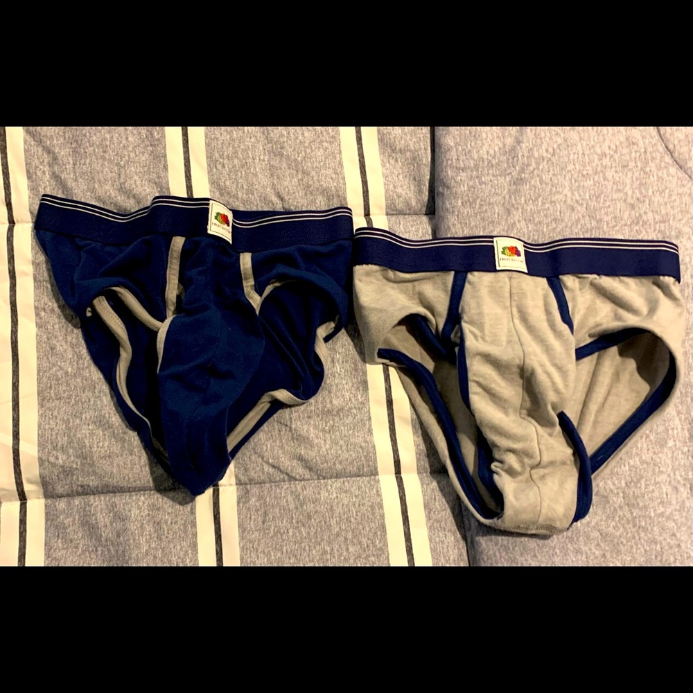 2 briefs and one bikini